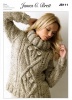 Knitting Pattern - James C Brett JB111 - Rustic Mega Chunky - Sweater